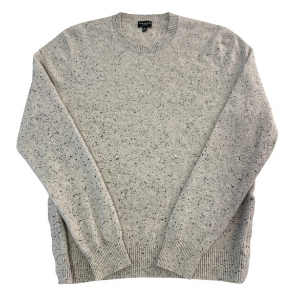 CLUB MONACO Men's 100% Cashmere Donegal Crew Sweater Size XL - Picture 1 of 7